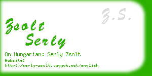 zsolt serly business card